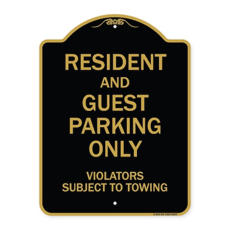 Designer Series-Resident And Guest Parking Only Violators Subject To Towing